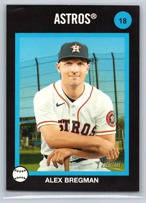 2022 Topps Heritage #18 Alex Bregman 1973 Topps Venezuela Stamps SSP • $14.99