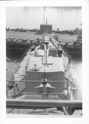 1945 USS Navy USS Lewis Hancock DD-675 Sailor's Photo #4 Of Ship At Dock • $3.99