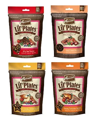 Merrick Lil' Plates Assorted Flavor Grain-Free Natural Dog Treats 5-oz Bag • $9.95