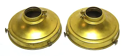 2 Matching Vintage Brass Light Canopy Covers • $24.99