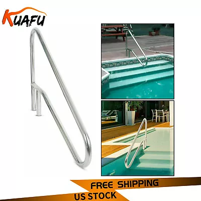 $120 • Buy KUAFU Swimming Pool Hand Rail Ladder Handrail Stair Rail 304 Stainless Steel