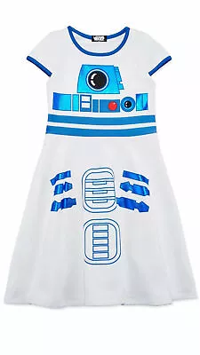 Girls Skater Dress/Costume R2d2 Starwars Star Wars Large 14  Free Shipping  • $20