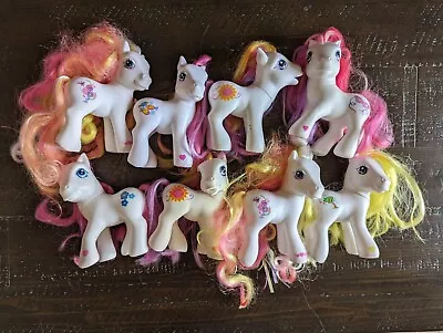 Vintage My Little Pony G3 Lot Of 8 White Ponies - RARE Sunny Daze Pony • $39.83