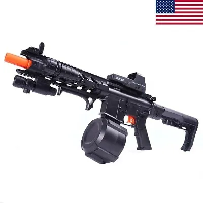 Full Automatic Gel Blaster STD 5S Viper M4 Style Toy Gun With Large Drum Mag • $59.49