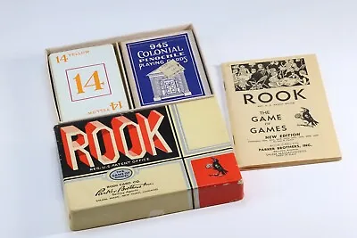 Vintage ROOK Card Game By Parker Brothers 1943 COMPLETE Pinochle Card Deck • $20