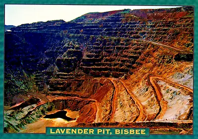 Lavendar Pit Copper Mine Cochise County Bisbee AZ 6x4 Postcard CP327 • £6.32