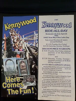 $30 • Buy 1987 Kennywood Amusement Park Brochure Guide Pamphlet