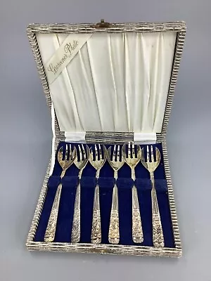 Set Of Vintage Silver Plated Cake Fork Spoons • $20