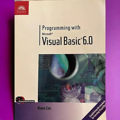 Programming With Microsoft Visual Basic 6.0 By Zak Paperback 1999 Unused CD • $9.99