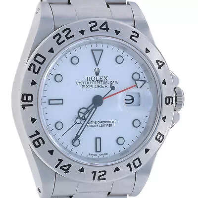 Rolex Explorer II Men's Wristwatch 16570 Stainless Steel Automatic 1 Yr Wnty • $11999.99