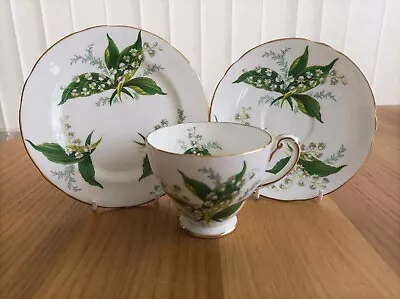 Vintage Hammersley & Co  Lily Of The Valley  Tea Trio • £12.99