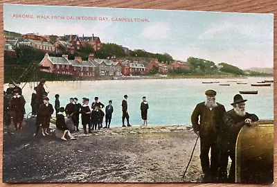 ASKOMIL WALK DALINTOBER CAMPBELTOWN Antique C1910 TUCK'S Coloured Photo Postcard • £2.95