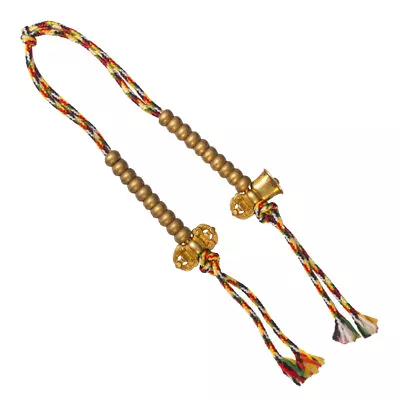 Tibetan Buddhist Prayer  Mala Counters - Bell &  Vajra Colorful Tassel • $10.94