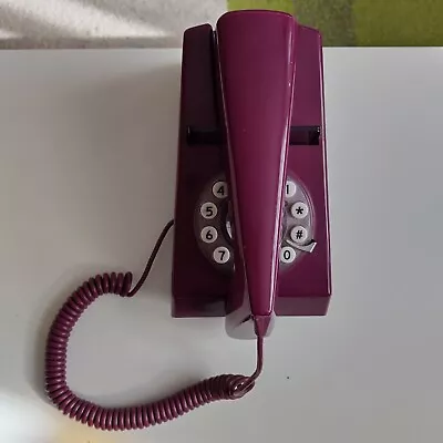 Purple Trim Phone - Retro 1970's Design Classic Telephone  • £9.99