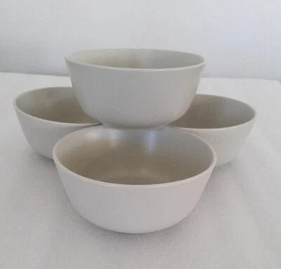 $20 • Buy 4 IKEA Soup Cereal Bowls Modern Pottery Stoneware 12011