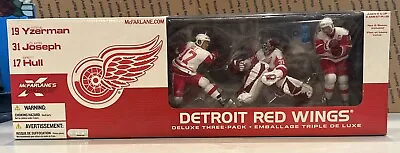 McFarlane NHL Detroit Red Wings Deluxe 3 Pack Yzerman Joseph Hull • $25