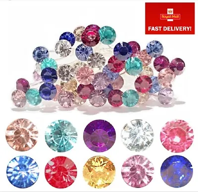 £3.95 • Buy Colour Crystal Rhinestone Hair Pins Rose Gold Clear Blue Red Pink Purple Silver