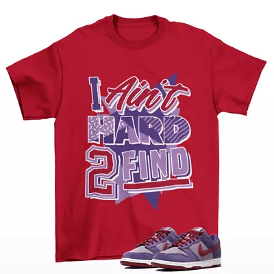 Pull Up Sneaker Shirt Red To Match Dunk Low Plum CU1726-500 • $24.75