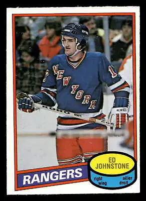 1980-81 O-Pee-Chee #277 Ed Johnstone Near Mint+ NY Rangers OPC • $1.50