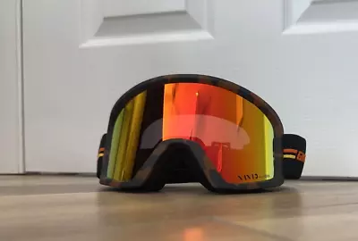 Giro Blok Men's Snow Goggles GP Black/Orange Vivid Ember Lens 7105315 • $40