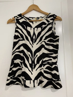 $10 • Buy Kate Spade Zebra Print Top US0 (fits AU6)
