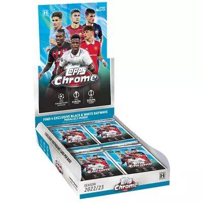 2022-23 Topps Chrome UEFA Club Competitions Factory Sealed Hobby Lite Box • $35.99