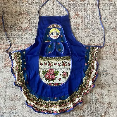 Matryoshka Russian Doll Apron Handmade Child Youth • $14.85