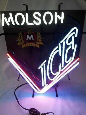 Vintage Molson Ice Canada Neon Beer Sign  • $249.99