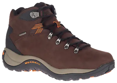 Merrell J035441 Reflex Leather Mid Waterproof Hiking Boots For Men - Espresso - • $91