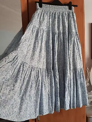 Laura Ashley Vintage Floral Tiered Gypsy Skirt Size Medium  • £95