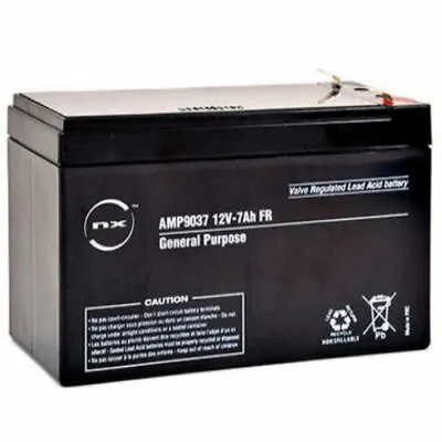 12 Volt 7ah Burglar Alarm Battery Rechargeable Battery (12v 7ah ) • £18.49