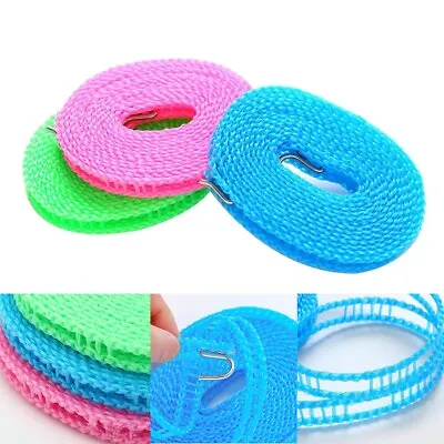 £3.65 • Buy 300CM Washing Clothesline Outdoor Travel Camping Clothes Line Rope Non-slip