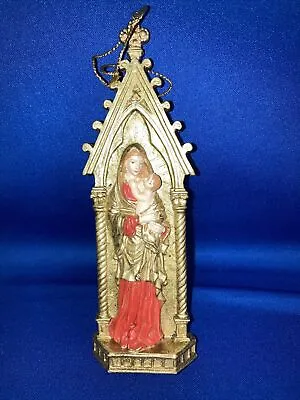 Vintage Silvestri Christmas Tree Ornament Virgin Mary And Child • $14.99