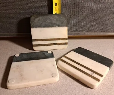 Marble Coasters (3) 4in #2236L200 • $9