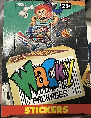 1991 Wacky Packages Complete Sticker Box 48 Packs Full Box-NEW Packs Open Box • $60