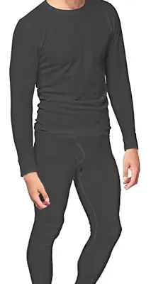 NIP Place And Street Men’s Cotton Thermal Underwear Set Charcoal Grey Medium M • $15