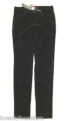 NWT J Brand Jeans 901 Super Skinny Velvet Leggings In Black Forest Green 24 • $24.24