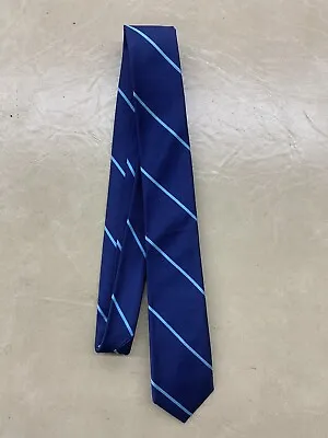 J Crew Teal And Navy Striped Tie 2.5 Inches Wide • $19