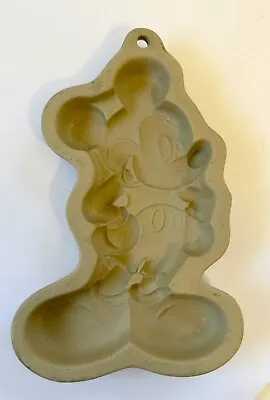 Vintage Disney Mickey Mouse Ceramic Stoneware Cookie Mold 7 Inches  • $11.99