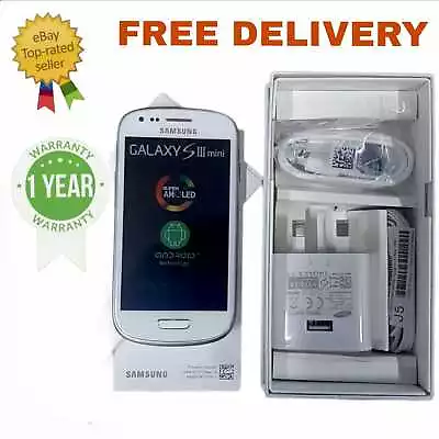 Samsung Galaxy S3 Mini Unlocked Mobile Phone Android Smartphone White Box • £34.99