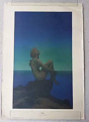 Stars By Maxfield Parrish Vintage USA Litho By Portal Publications 36  X 25  • $25.25