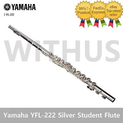 Yamaha YFL-222 Silver Student Flute + Hard Case & Bag (next Version Of YFL-221) • $892.77