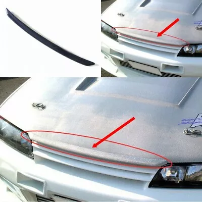 For Nissan Skyline R32 GTR GTS Carbon Fiber Bonnet Hood Lip AddOn Trim Bodykits • $191.36