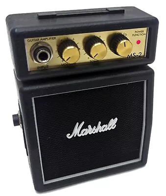Marshall MS-2 Micro Mini Guitar Clip On Portable Amp Battery Powered Amplifier • $45.99