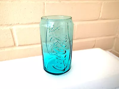 Coca Cola Turquoise Coke Can Shape Glass McDonald's Limited Edition • £9.95