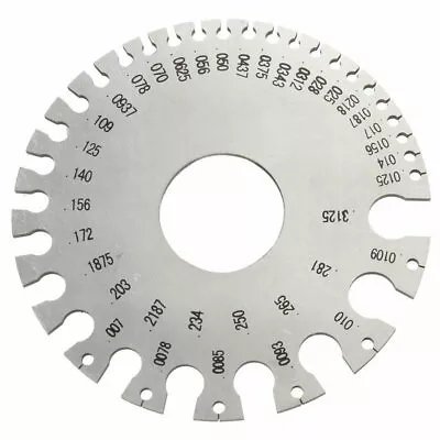 Round AWG SWG Wire Thickness Measurer Tester Ruler Gauge Diameter Metal • $8.84