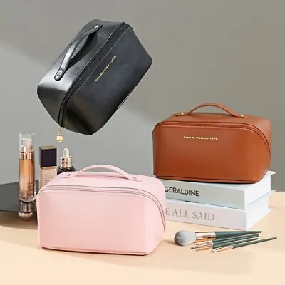 Large Capacity Toiletry Cosmetic Vanity Storage Pouch Travel Make-Up Cases & Bag • £6.49