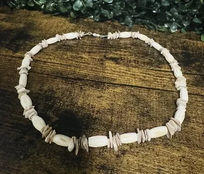 Vintage 00s Surfer Beach Puka Shell Style Beach Necklace | Pooka Hawaiian • $9