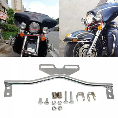 $33.99 • Buy Chrome Motorcycle Light Bar For Yamaha V-Star XVS 250 650 950 1100 1300 XVZ1300