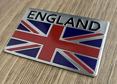 England Great Britain Metal Badge Exhaust Sticker Decal Heatproof 80mm X 50mm • $5.91
